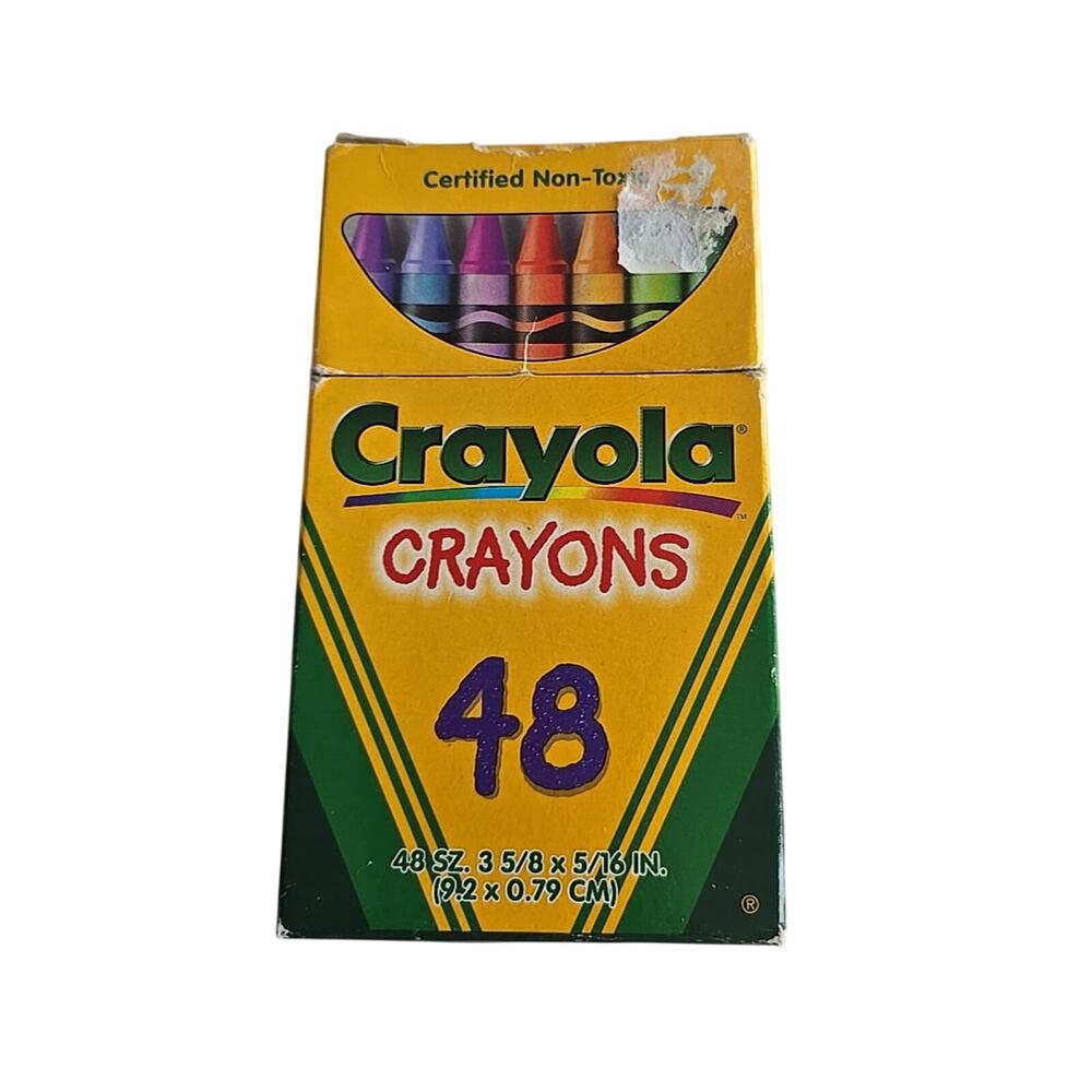 Vintage 1997 Binney & Smith Crayola Crayons Certified Non-Toxic - Incomplete